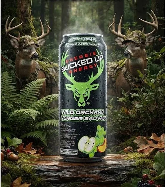 Bucked Up Energy Wild Orchard 11x355ml Cans