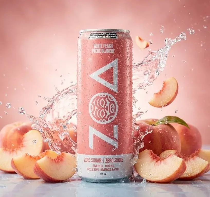 White Peach Zero Sugar Energy Drink 12x355ml