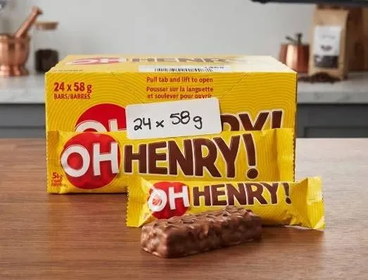 Oh Henry! 24 Pack, 58g Chocolate Bars