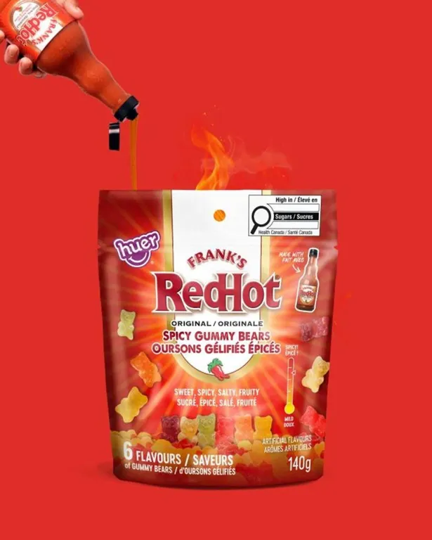 Frank's RedHot Spicy Gummy Bears 700g Bag