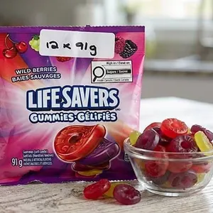 12 Bags Life Savers Wild Berries Gummies 91g