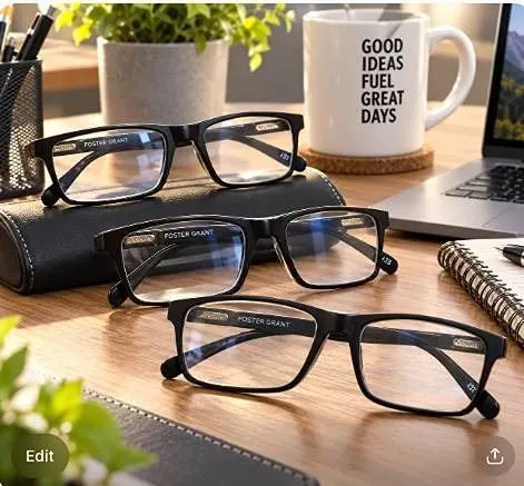 Foster Grant +2.00 Reading Glasses Set Of 3