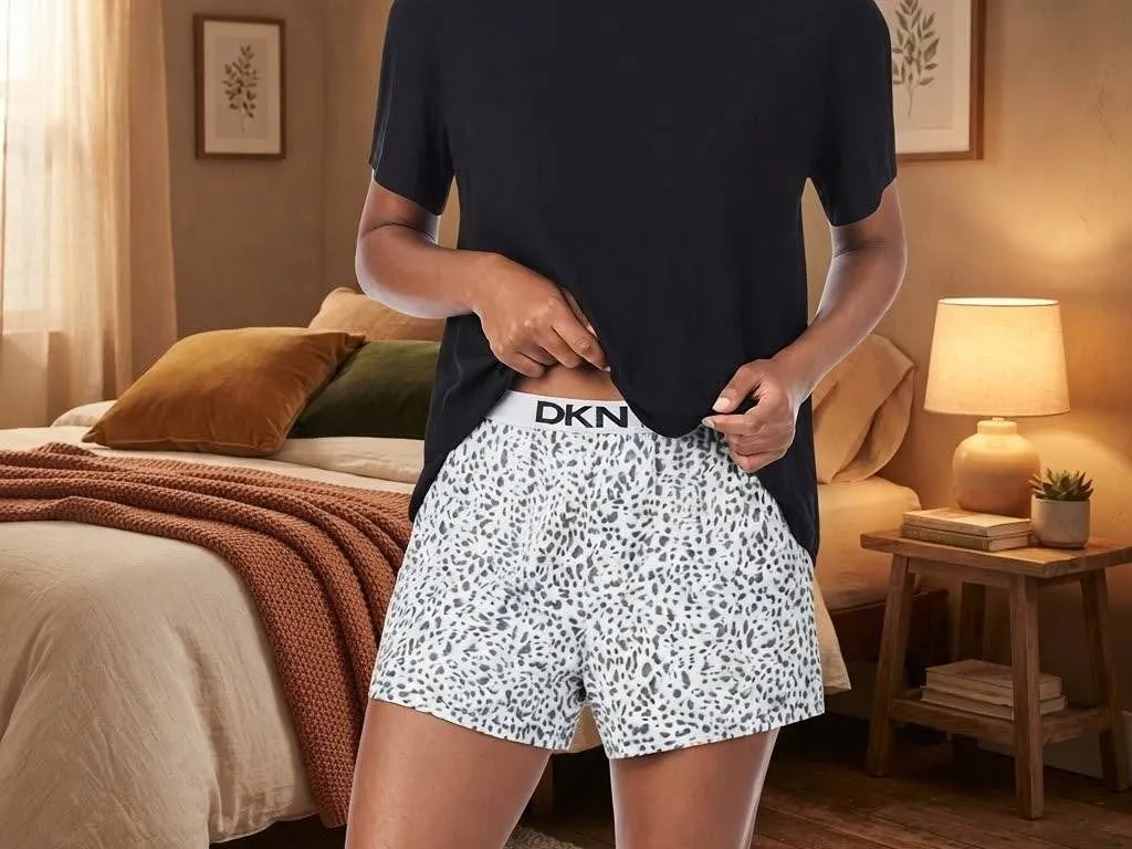 DKNY 2pc Lounge Set T-Shirt & Shorts L/G