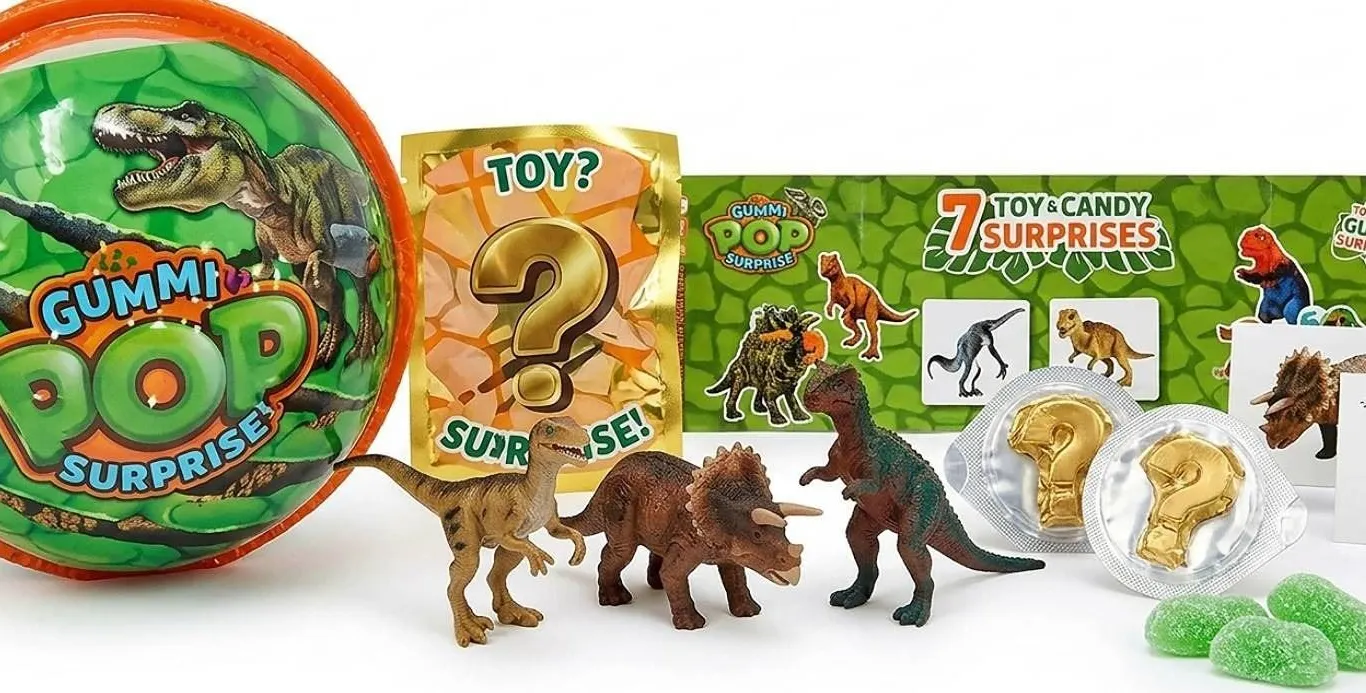 Gummi Pop Surprise Dinos 7 Surprises Pack