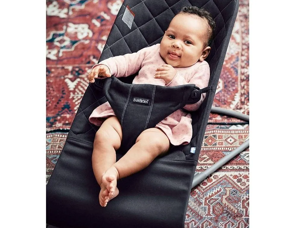 Lil Lavender Garden Baby Bouncer Black