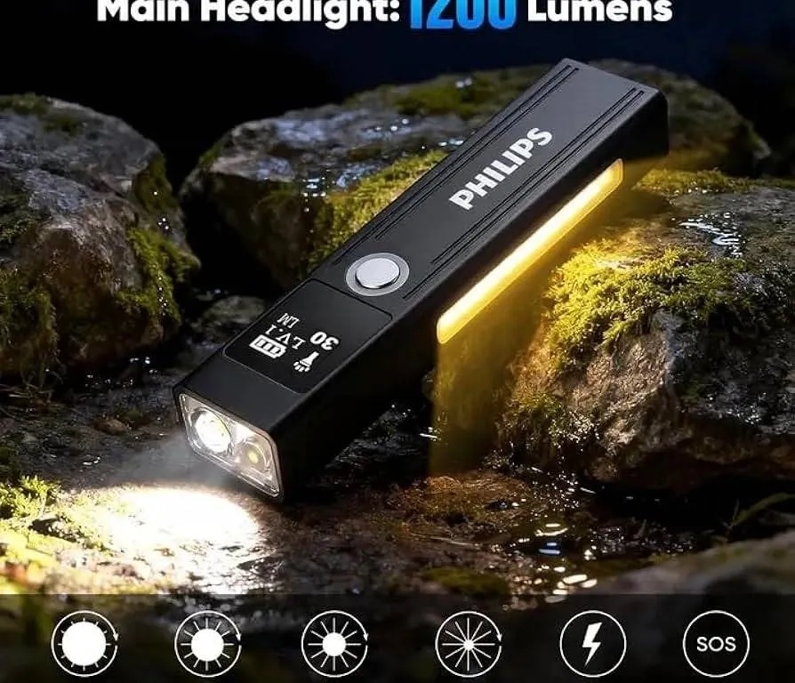 Philips Flashlight 6 Modes LED Magnetic