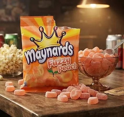 Maynards Fuzzy Peach 154g Candy, Case of 12