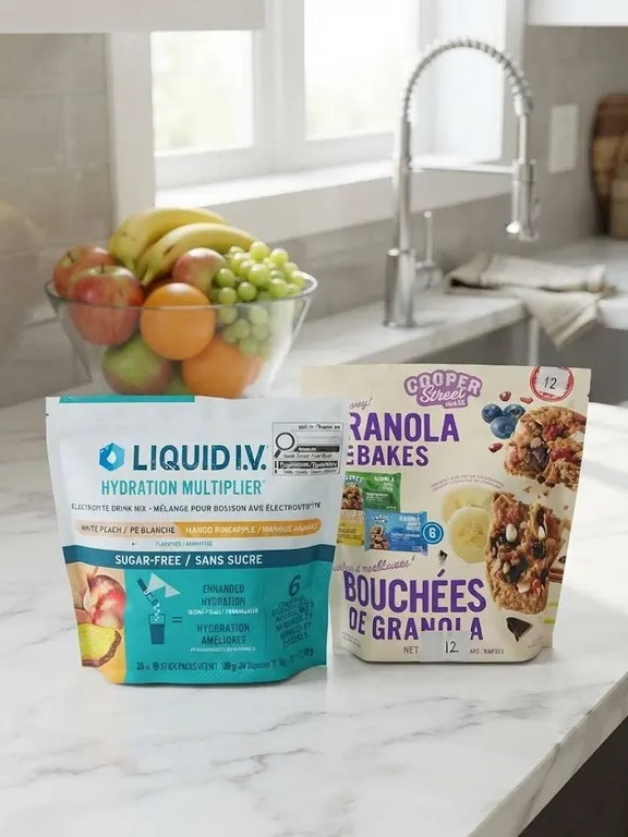 Liquid I.V. Hydration & Granola Bakes Snacks
