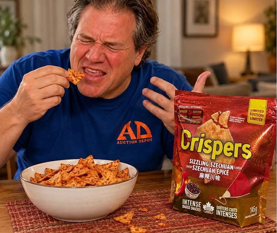 Crispers Sizzling Szechuan Crackers 12x145g