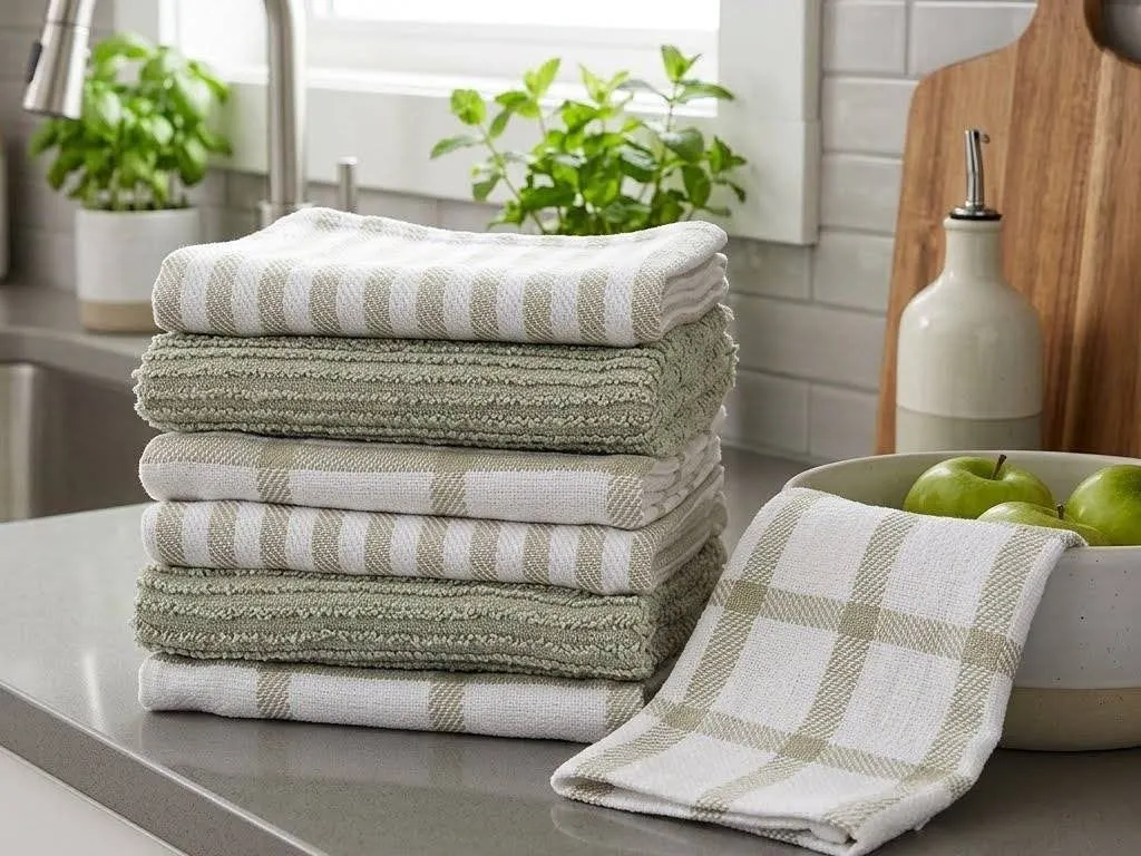 Kitchen Works Cotton Kitchen Towels Set of 6