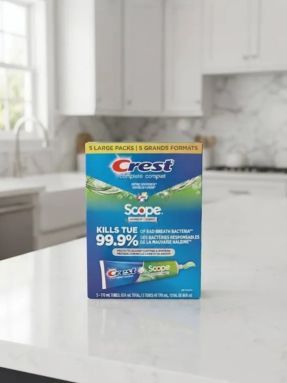 Crest Scope 5-Pack Fluoride Toothpaste 850ml