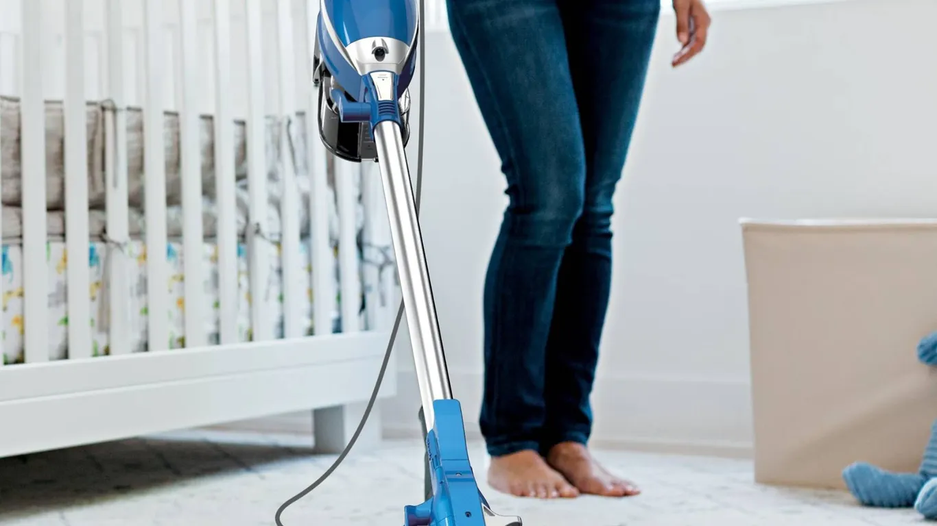 Shark Upright Vacuum With Attachments Blue
