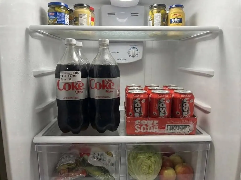 Diet Coke 2L Bottles And Cove Soda 355ml Cans