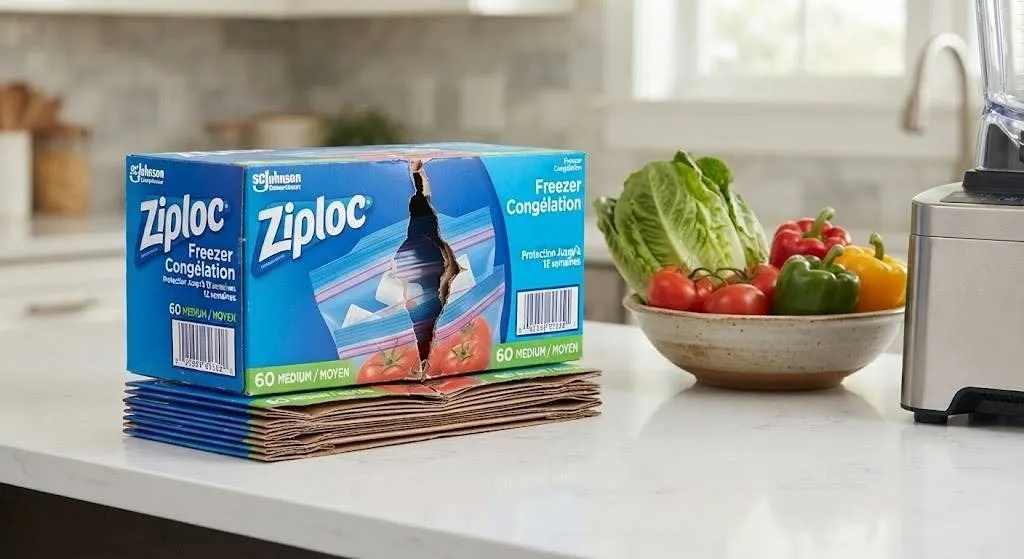 Lot of 3 Ziploc Freezer Medium 60 Bags Partially Opened