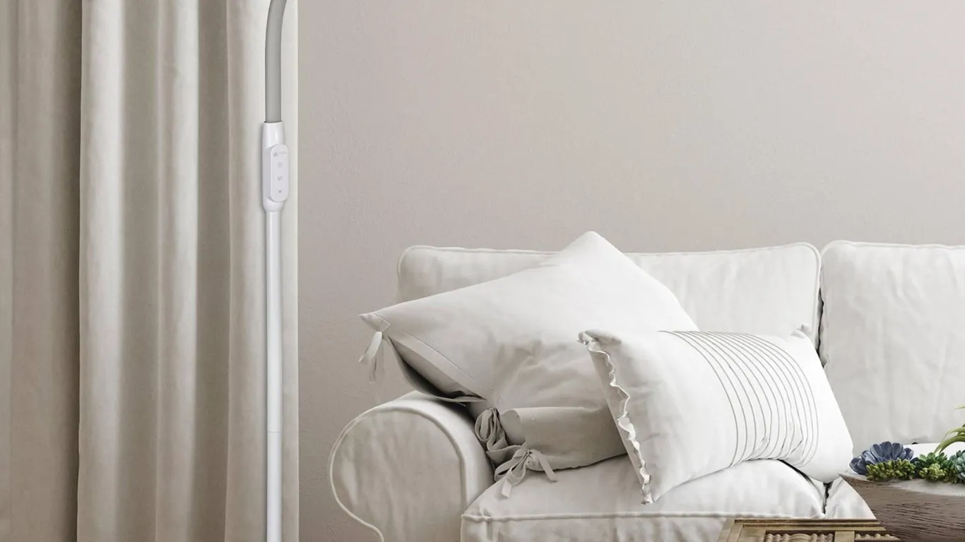 OttLite 24W Classic Floor Lamp, Dove Gray
