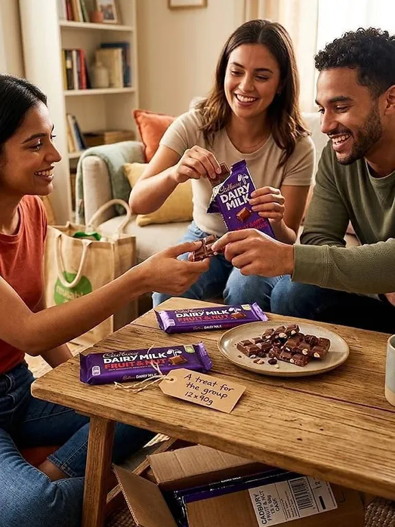 Cadbury Dairy Milk Fruit & Nut 90g 12 Bars