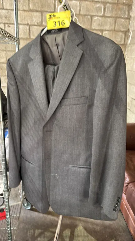 MOORE'S JOSEPH & FIESS "GOLD" GREY SUIT JACKET & PANTS *SIZE UNKNOWN*