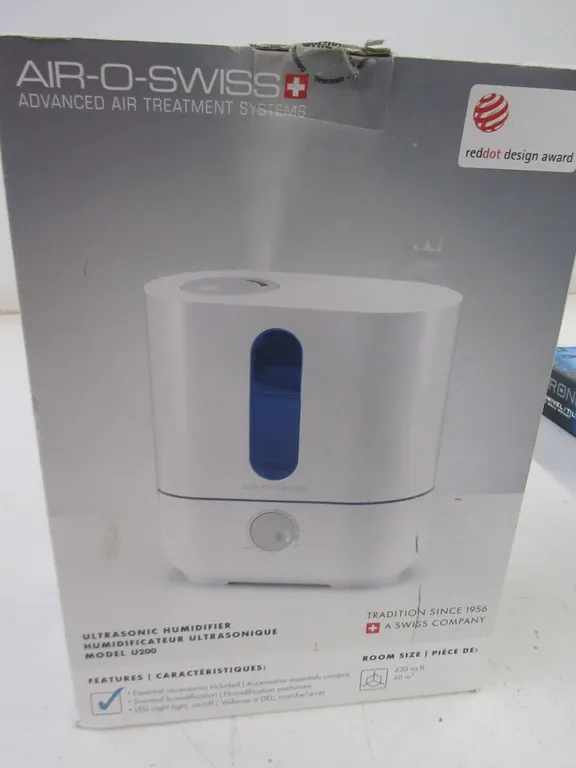 Air-O-Swiss Advanced Air Treatment Systems Ultrasonic Humidifier