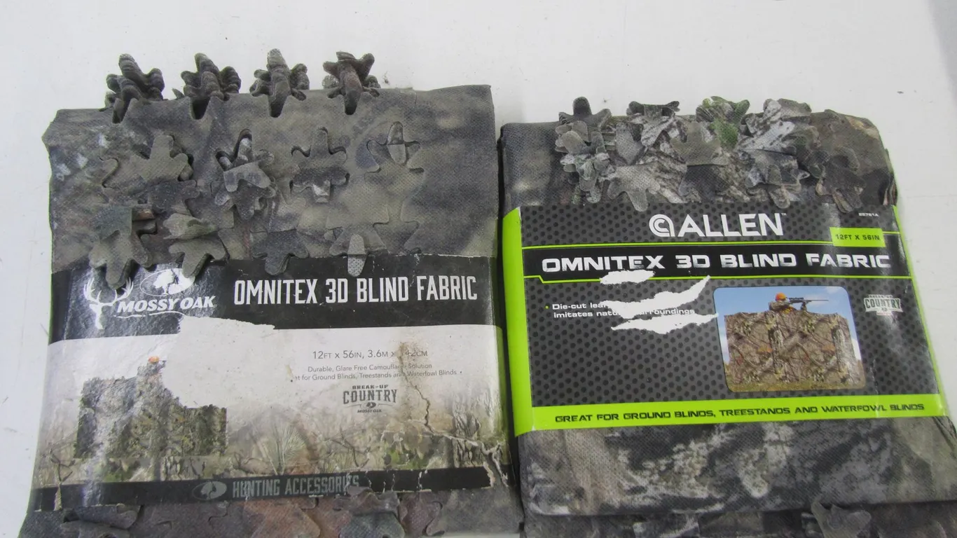(2) Rolls Of Omnitex 3D Blind Fabric