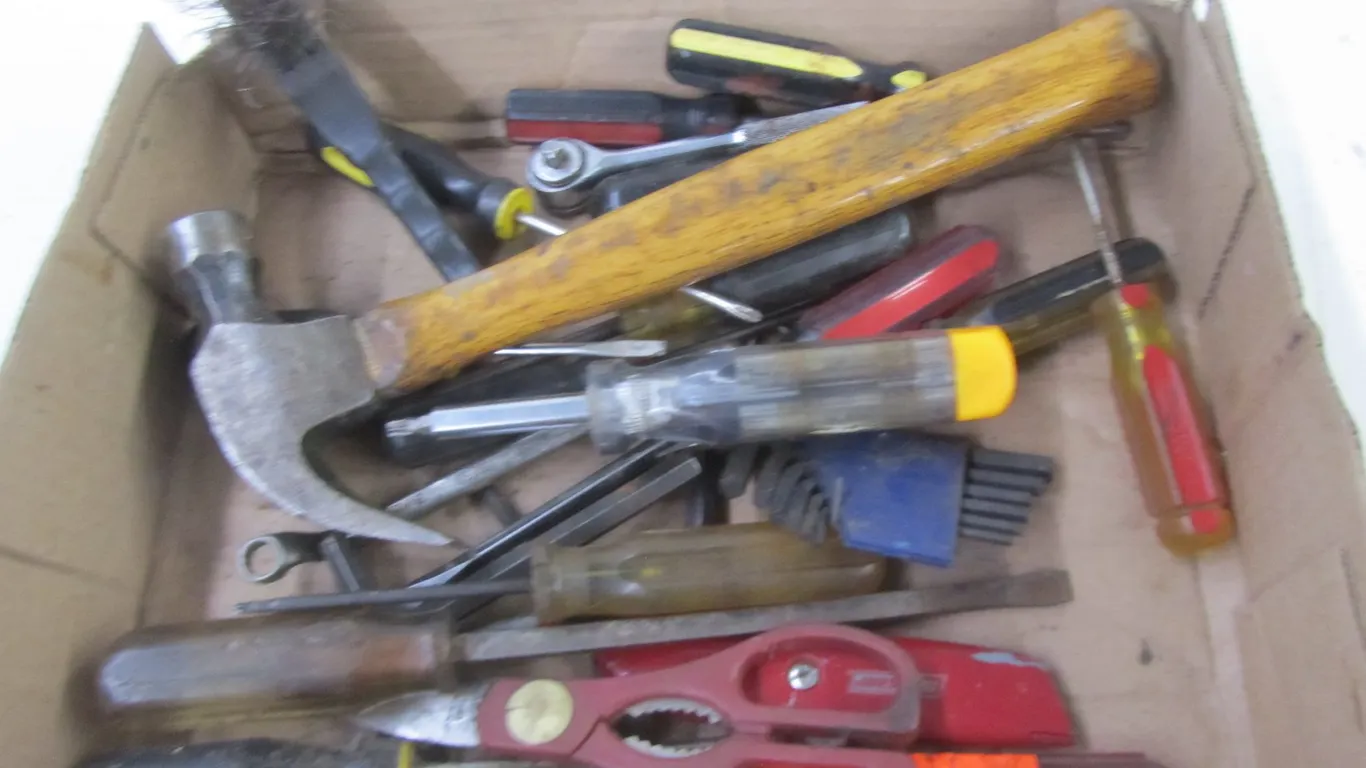 Flat Of Assorted Hand Tools