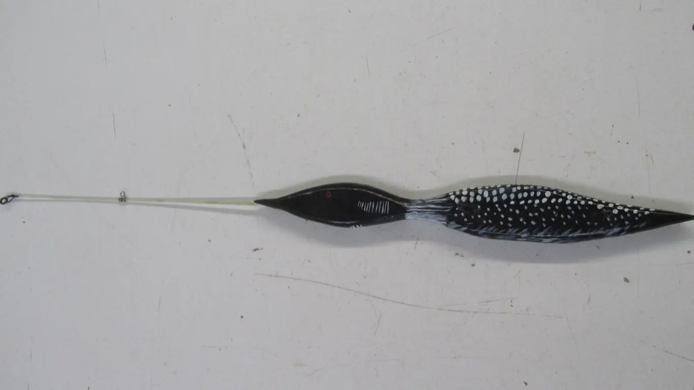 Hand Painted Ice Fishing Rod