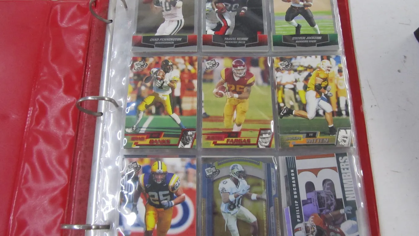 Binder Full Of Assorted Football Cards