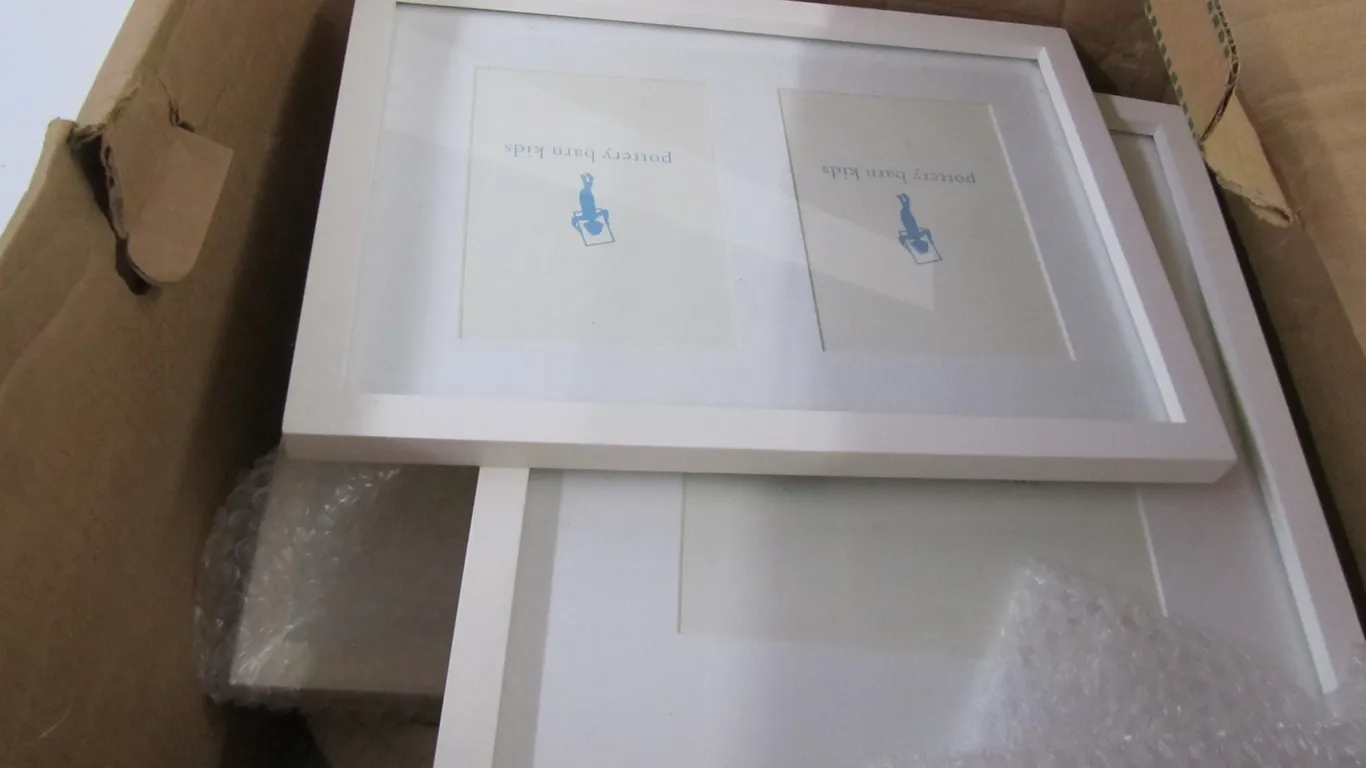 Box Full Of Assorted Picture Frames