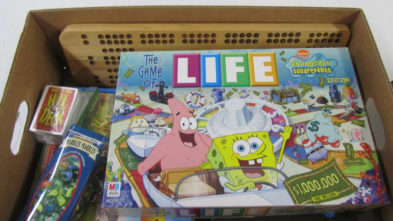 Box Full Of Assorted Games