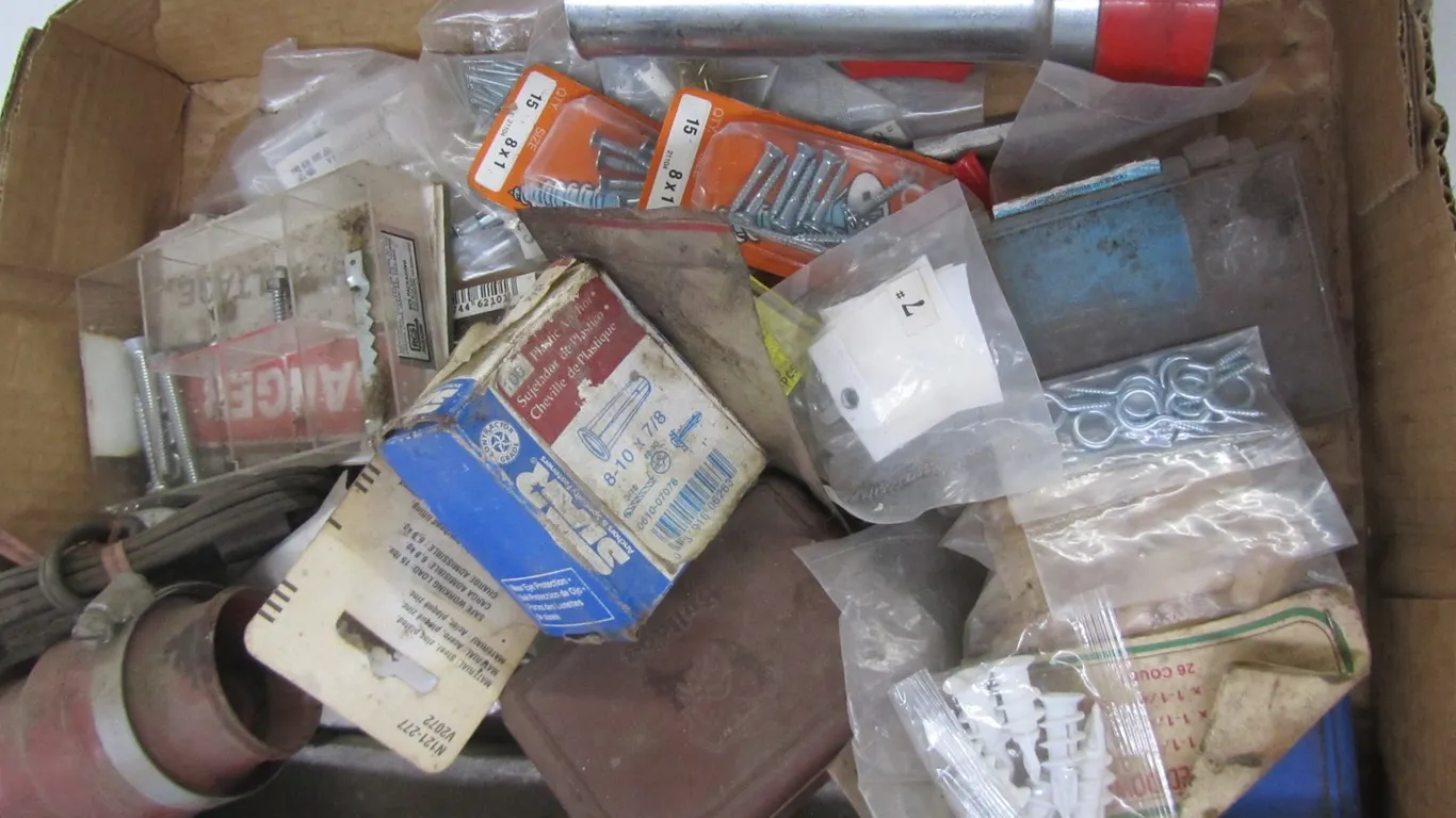 Flat Of Assorted Hardware