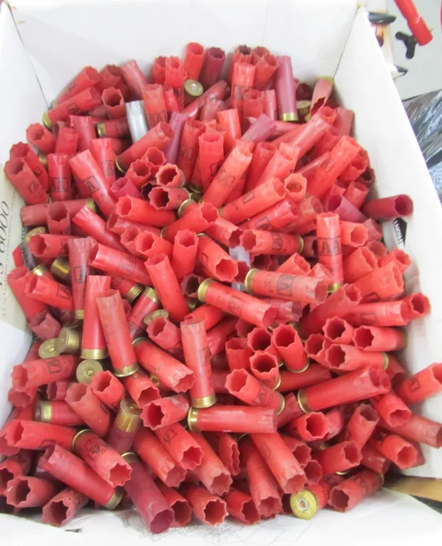 Large Lot Of 12ga Empty Shotshells And Replacement Wads