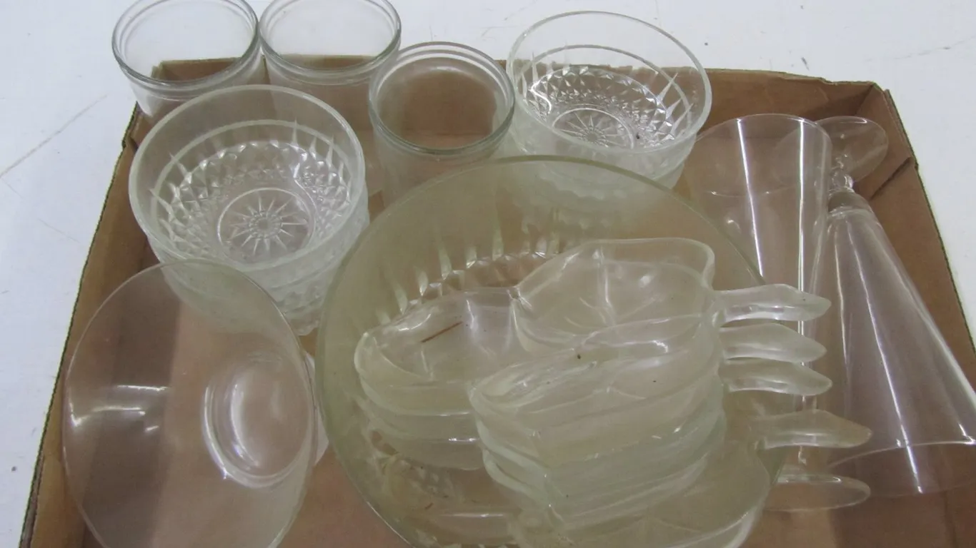 Flat Of Assorted Glassware