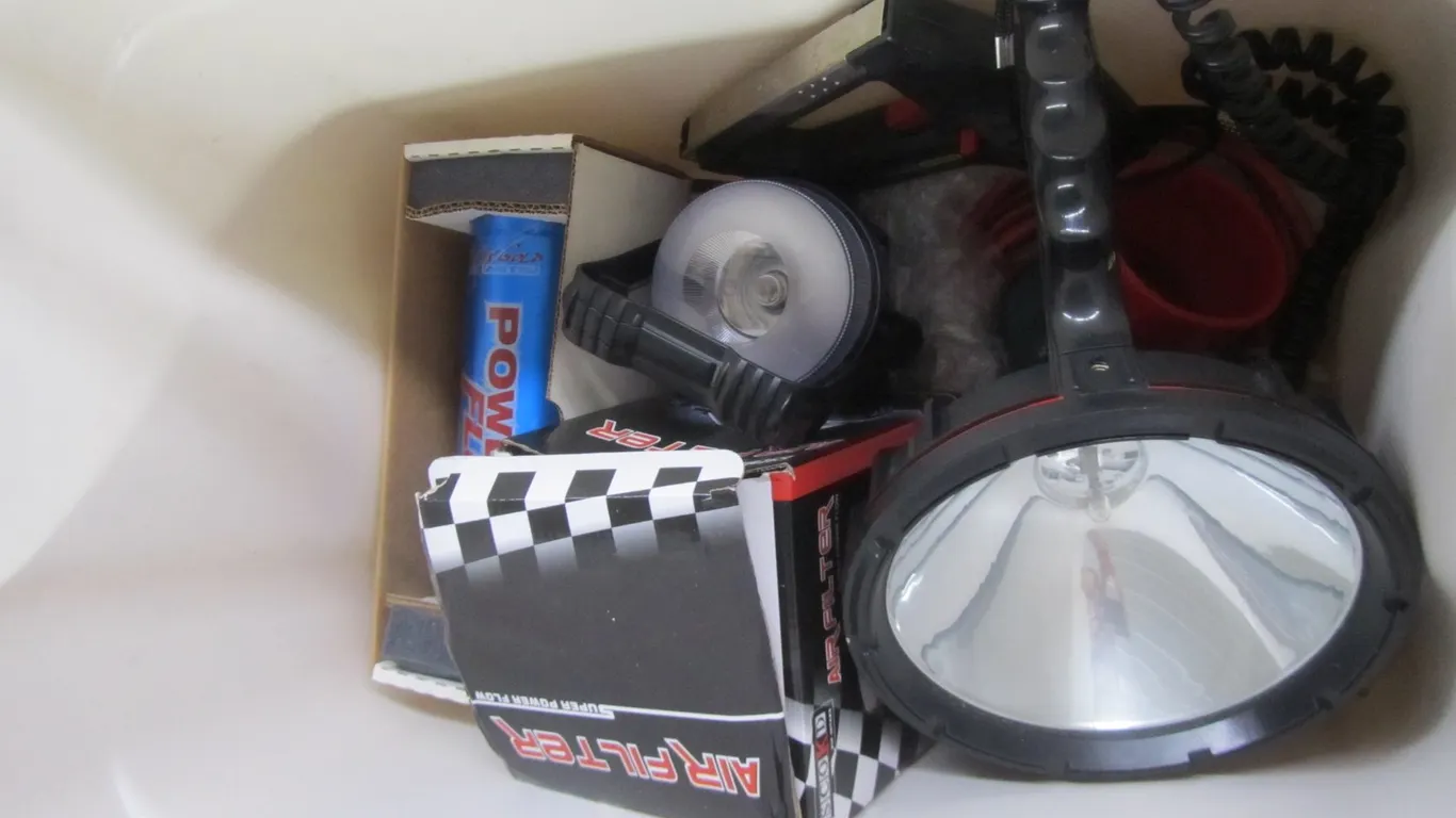 Tub Of Assorted Automotive Items