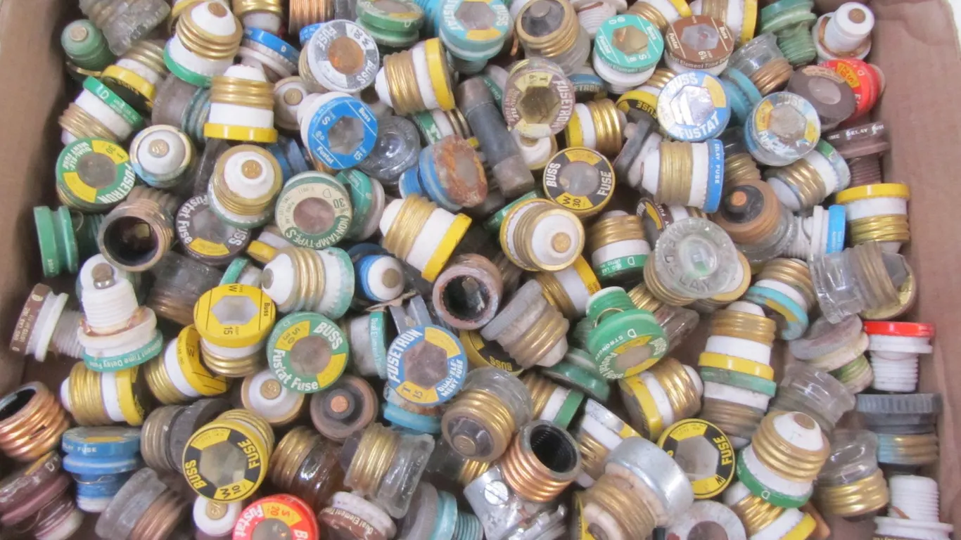 Flat Of Vintage Fuses