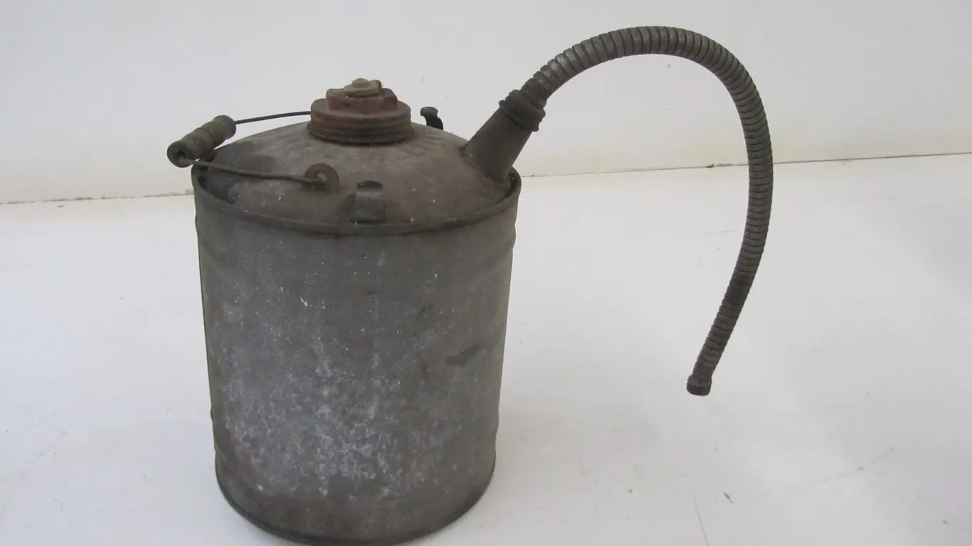Vintage Galvanized Oil/Gas Can
