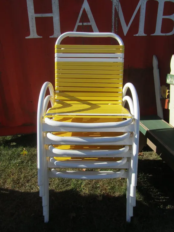(5) Patio Strap Chairs