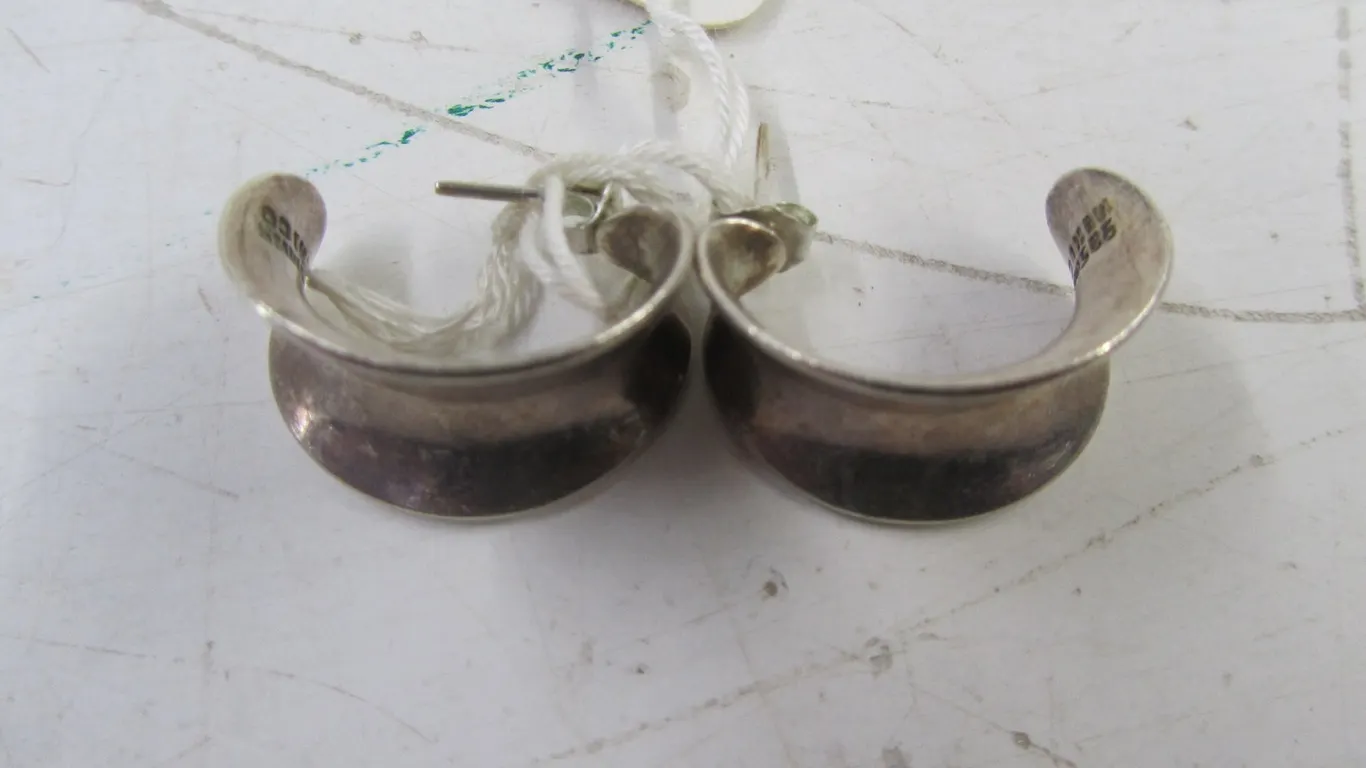 Pair Of Sterling Silver Earrings