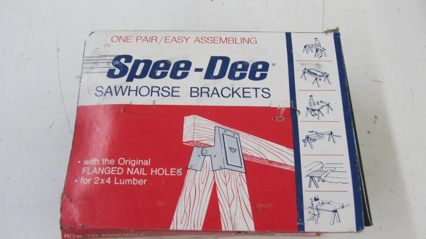 Pair Of Spee-Dee Sawhorse Brackets