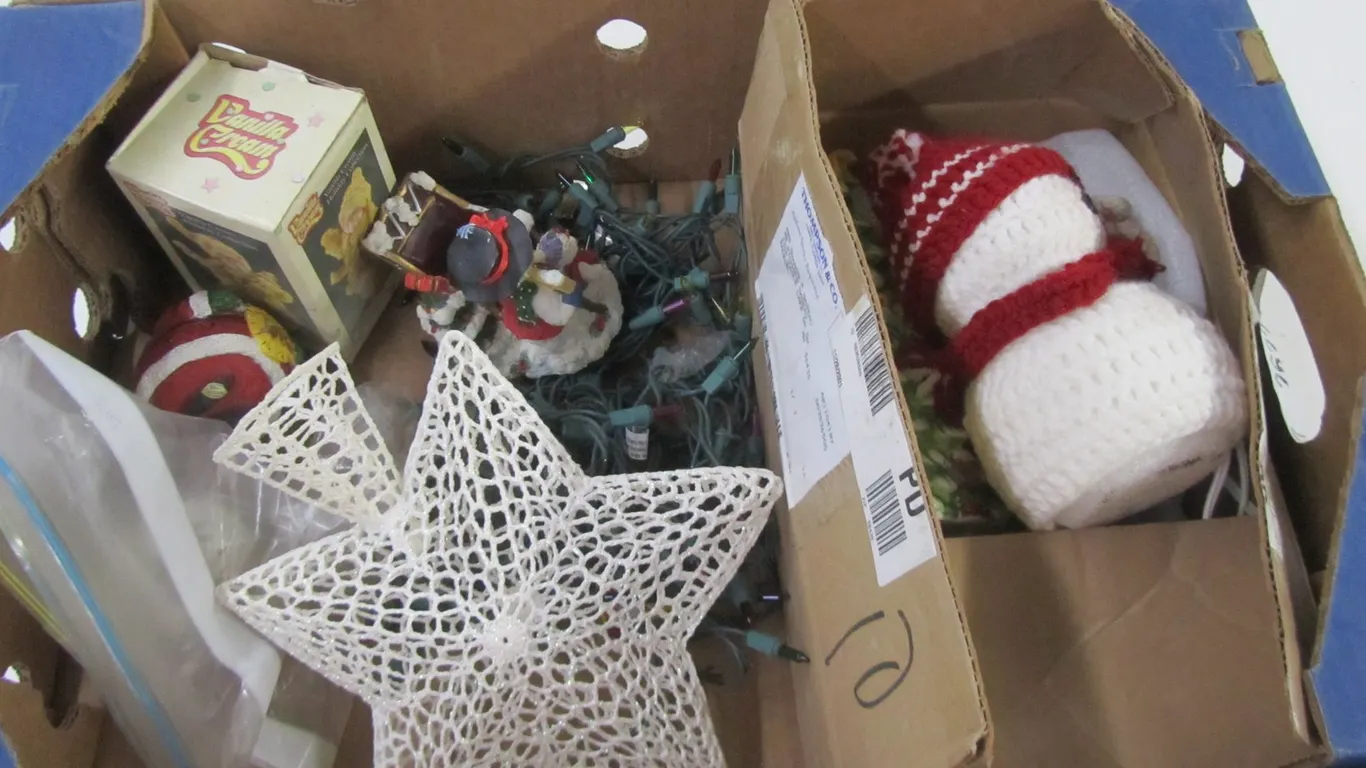 Lot Of Assorted Christmas Decorations