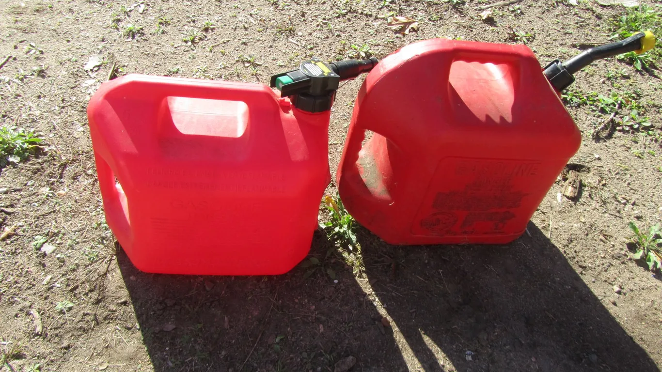 (2) 5 Gallon Gas Cans w/Spouts