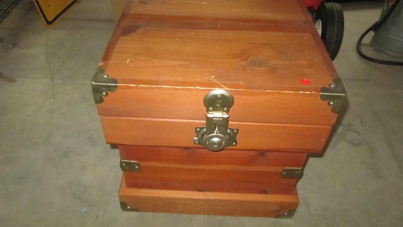 Wood Storage Chest