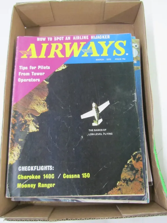 Flat Of Plane Magazines And Antique Automobile Magazines