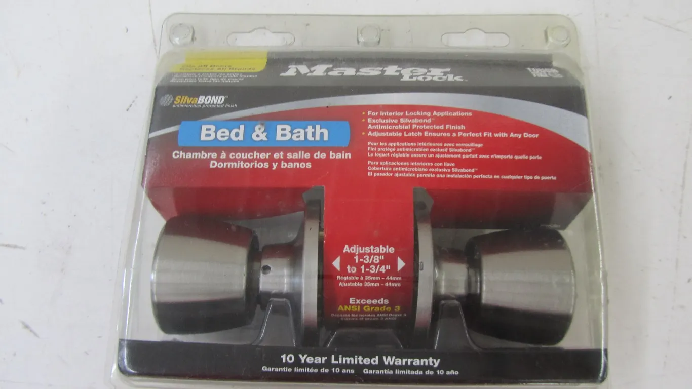 Master Lock Bed & Bath Door Handle Kit