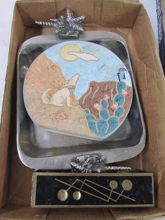 Decorative Serving Dish, Glazed Pottery Vase, And More