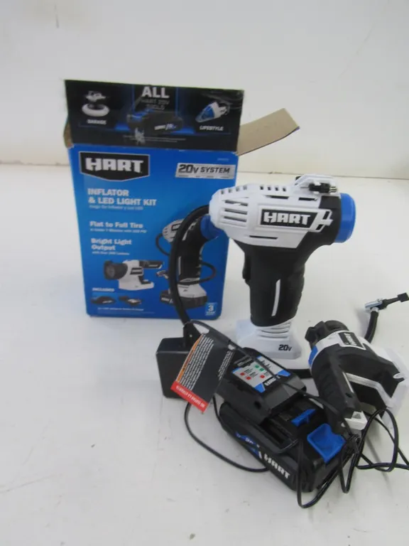 Hart 20v Inflator & LED Light Kit