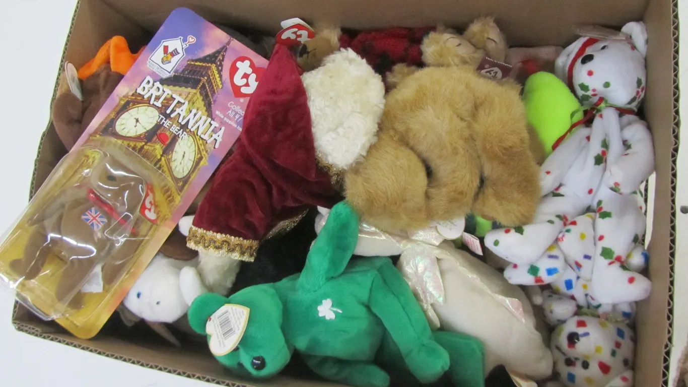 Box Of Ty Beanie Babies