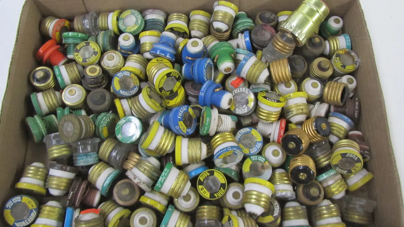 Flat Of Vintage Fuses