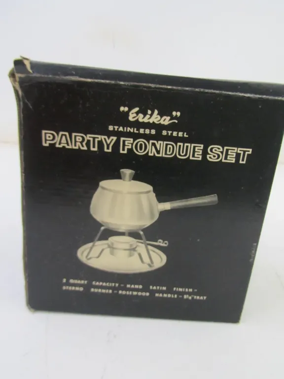 Erika Stainless Steel Party Fondue Set