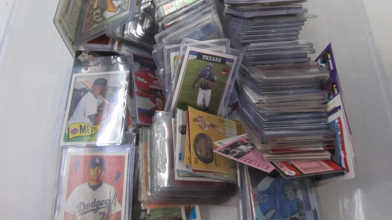 Tote Full Of Assorted Sports Cards