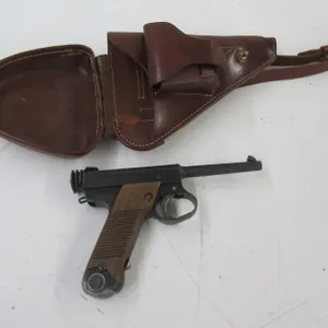 Japanese Nambu 8x22 Pistol w/Leather Holster