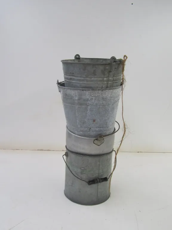 (3) Galvanized Buckets
